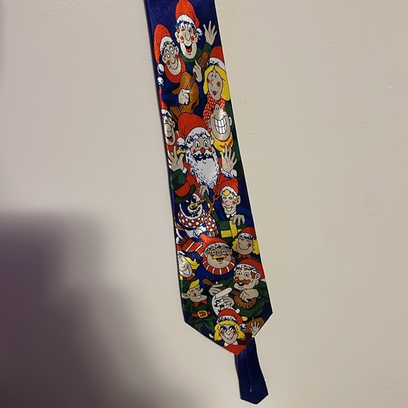 Christmas Men's Tie 100% Christmas office party - Picture 3 of 5